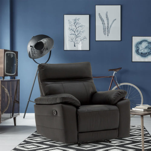 Prosecco Reclining Armchair - Black