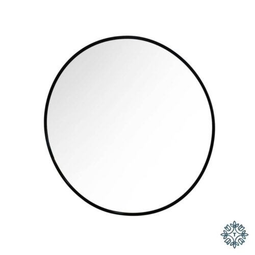 Modena Round Wall Mirror - Black 60cm