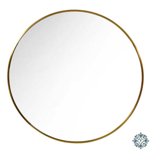 Modena Round Wall Mirror - Gold 90cm