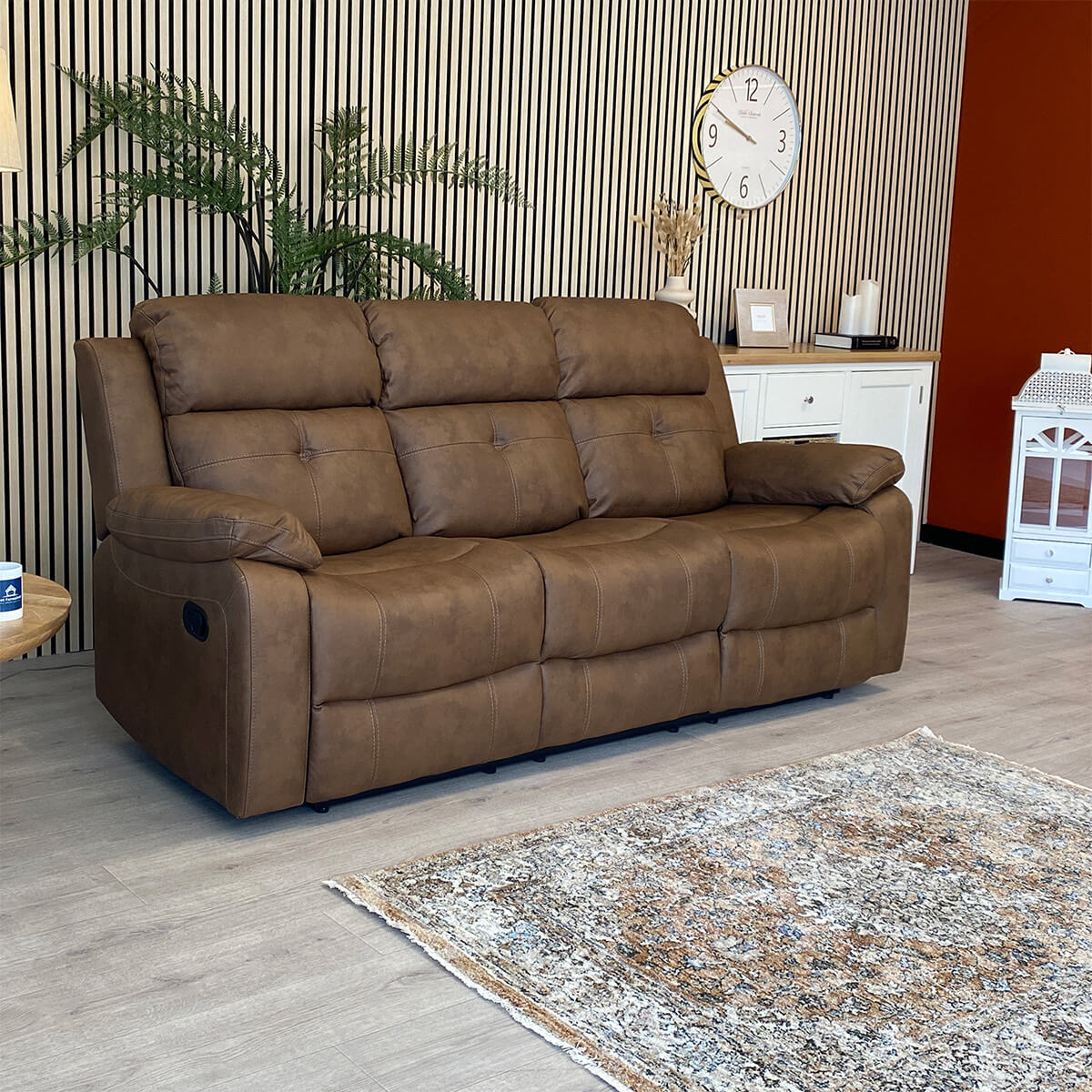 Gilmore 3 Seater Sofa - Brown