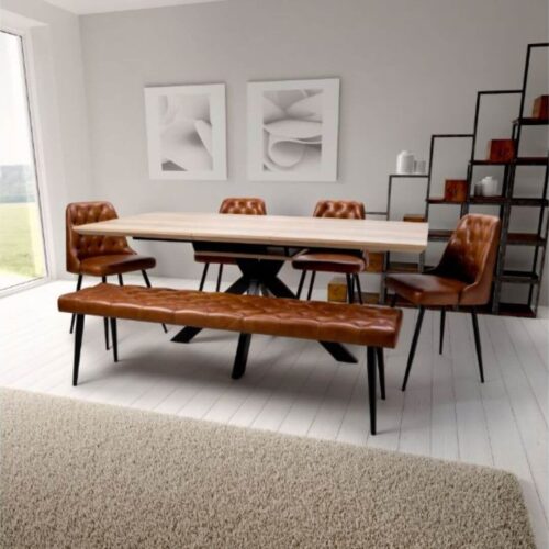 Manhattan Extending Dining Table - Light Walnut