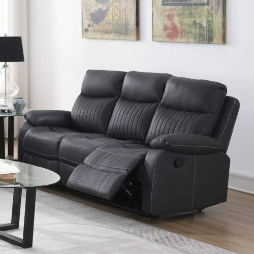 Bowie 3 Seater Recliner - Grey