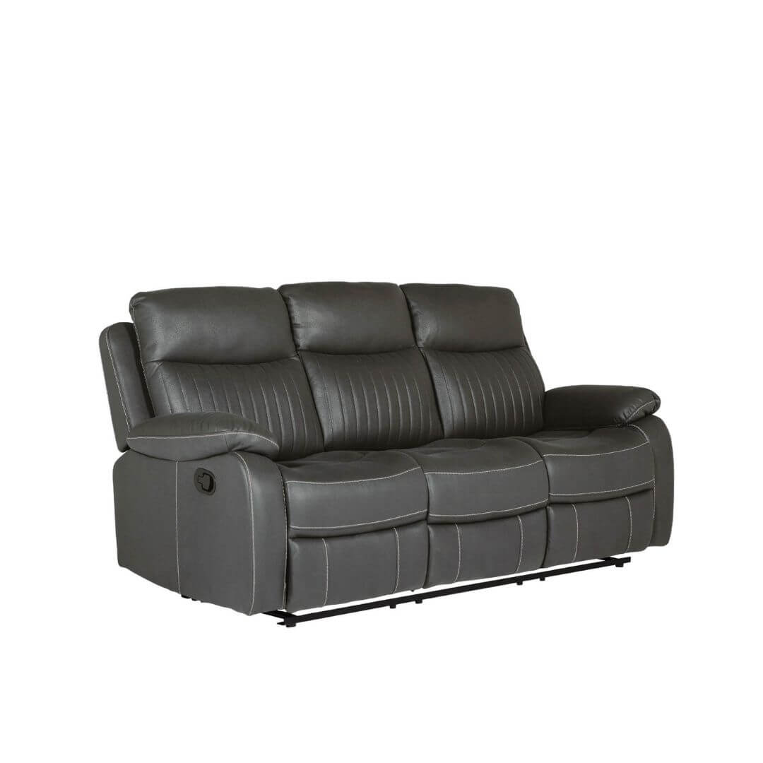 Bowie 3 Seater Recliner - Grey