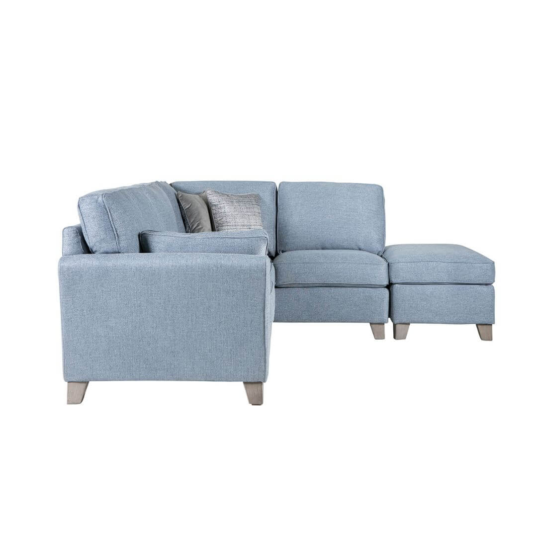 Cantrell Corner Sofa - Blue (RHF)