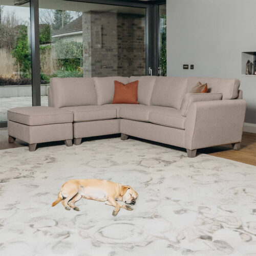 Cantrell corner sofa LHF Biscuit