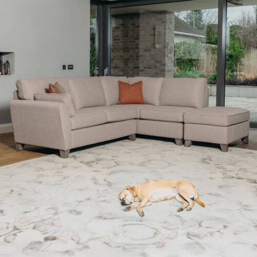 Cantrell corner sofa RHF Biscuit