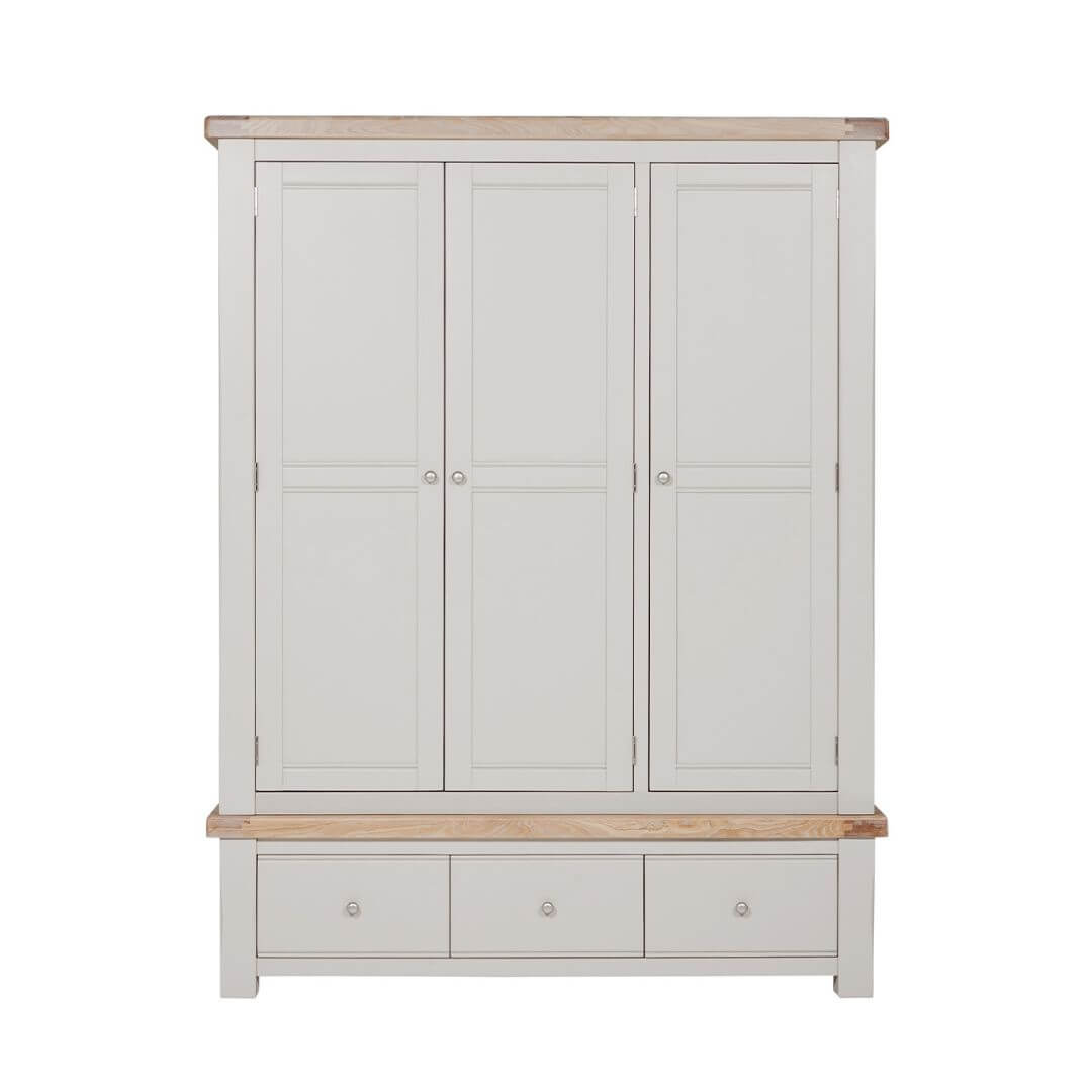 Doune 3 Door Wardrobe - Taupe