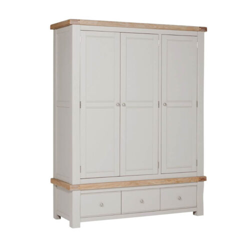 Doune 3 Door Wardrobe - Taupe