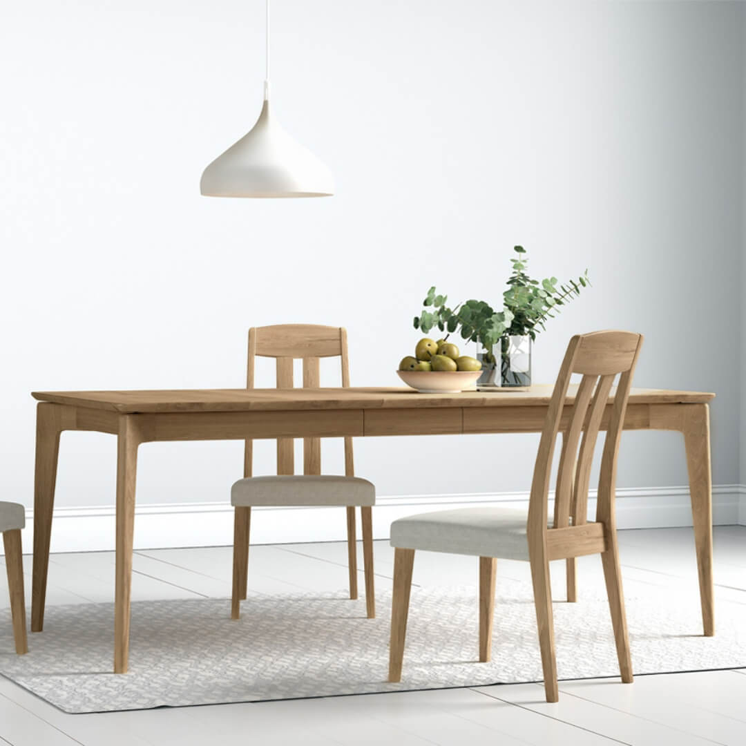 Hadley Extending Dining Table 200cm - Oak Natural