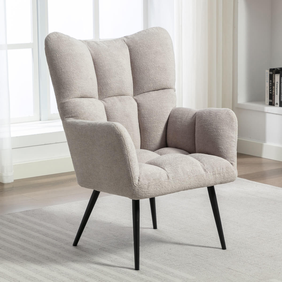 Reese Accent Chair - Light Grey