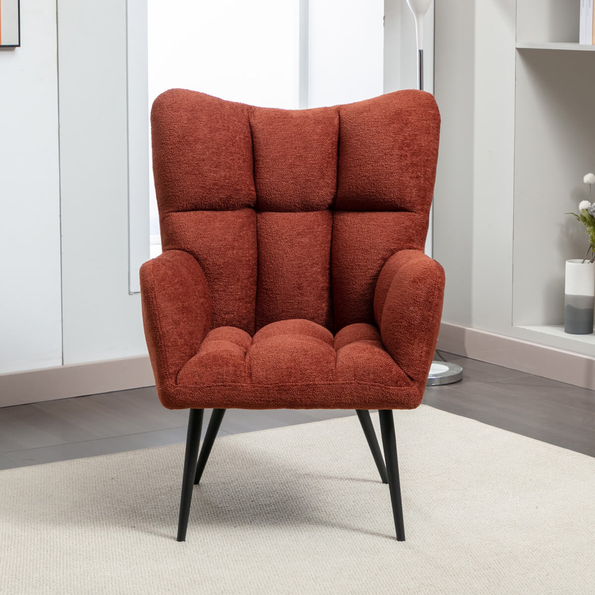 Reese Accent Chair - Rust